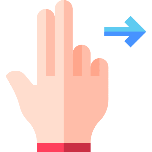 Right hands and gestures right flick icon Right hands and gestures right flick icon