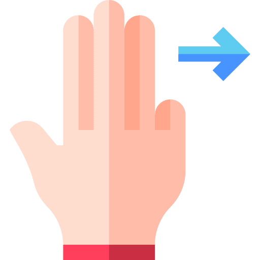 Right right arrow hand screen icon Right right arrow hand screen icon