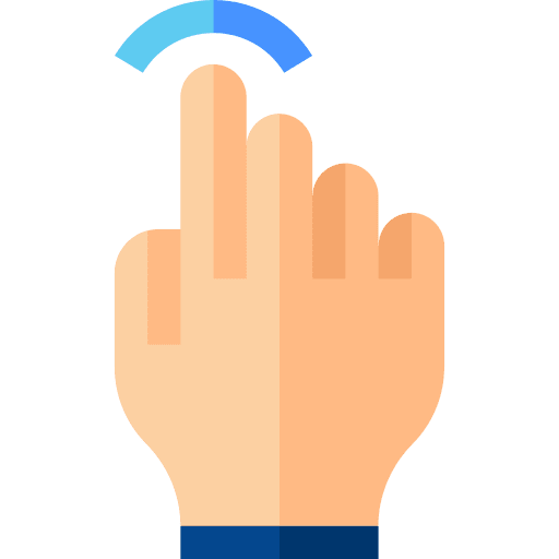 Tap hands and gestures finger tap icon Tap hands and gestures finger tap icon