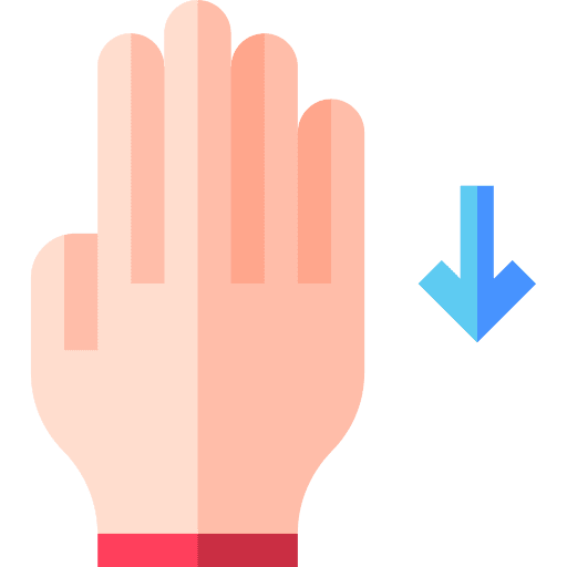 Down scroll hands and gestures hand icon Down scroll hands and gestures hand icon