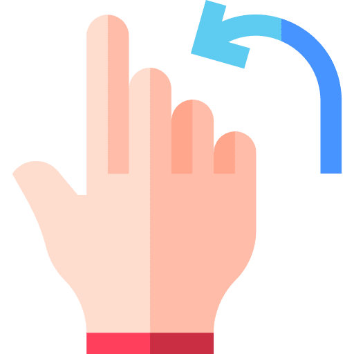Flick hands and gestures pointer direction icon Flick hands and gestures pointer direction icon