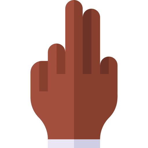 Two finger two tap icon Two finger two tap icon