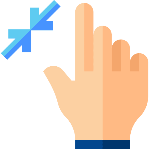 Zoom in multimedia option gestures gesture icon Zoom in multimedia option gestures gesture icon