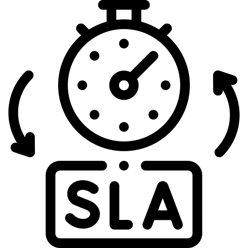 Sla user efficiency business and finance icon