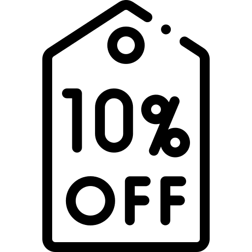 Discount percentage 10 sales icon Discount percentage 10 sales icon