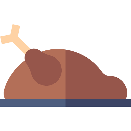 Chicken roast chicken chicken turkey leg icon