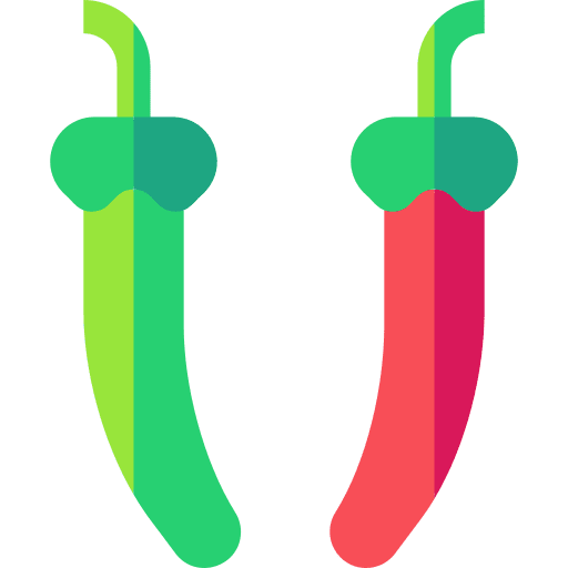 Chili organic pepper food and restaurant icon