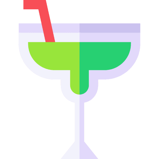 Margarita beverage alcoholic drink straw icon