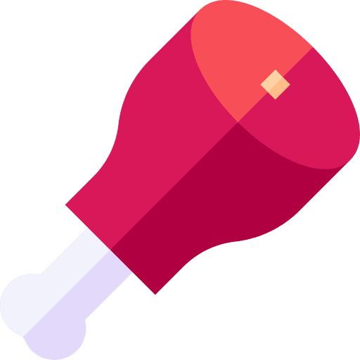 Ham leg ham leg bbq bone icon