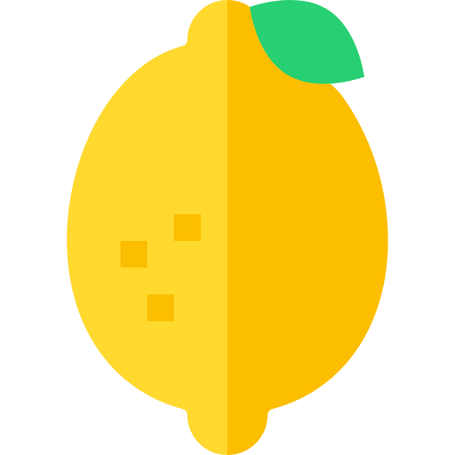 Lemon healthy fresh vegan icon