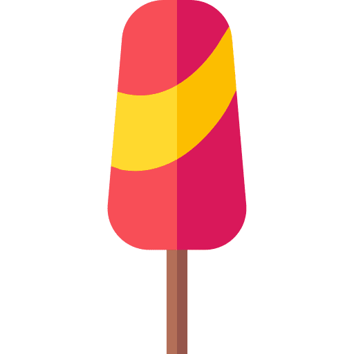 Popsicle ice cream food and restaurant stick icon