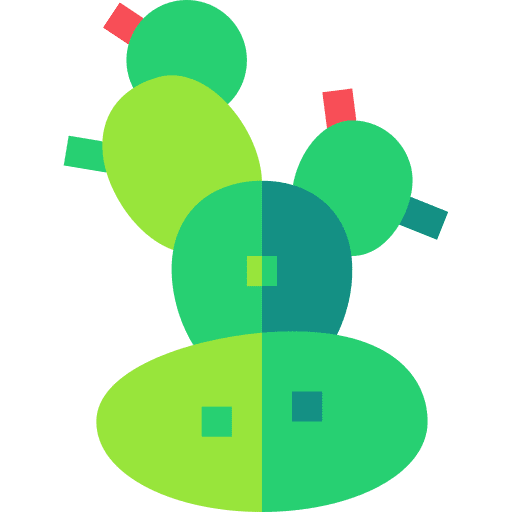 Prickly pear desert plant west icon