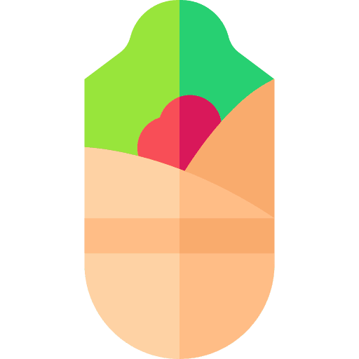 Burrito mexican food gastronomy meat icon