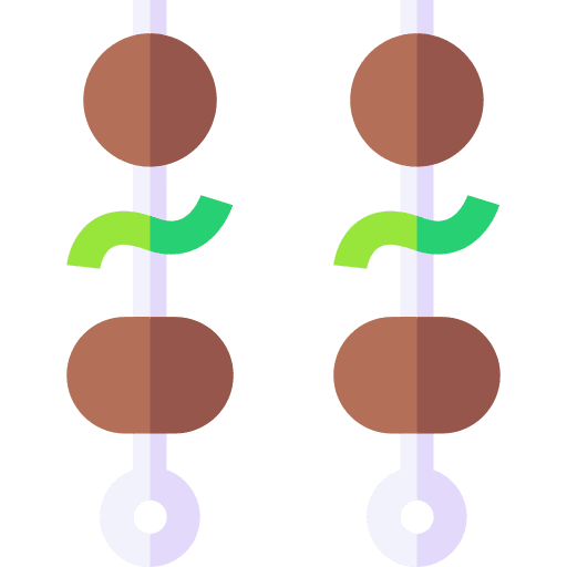 Skewer barbecue hot food bbq icon