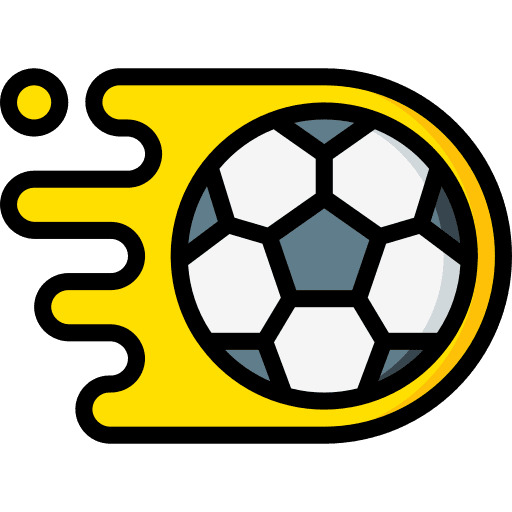 Ball flying soccer ball icon Ball flying soccer ball icon