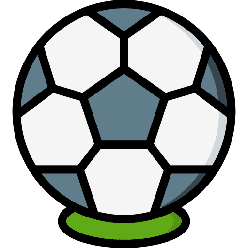 Football ball soccer sport equipment icon