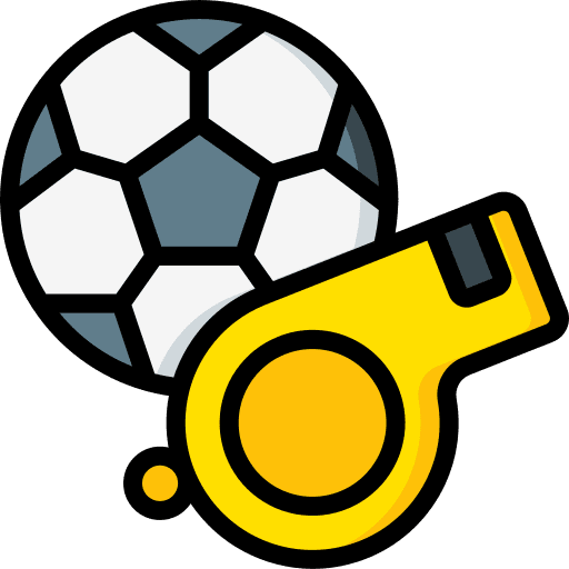 Whistle soccer whistle referee icon