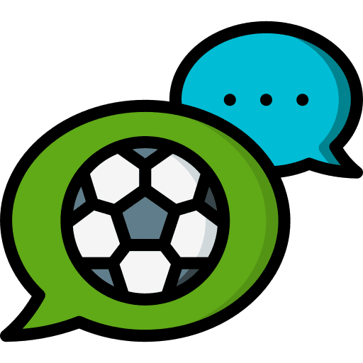 Chat bubble soccer speech bubble conversation icon Chat bubble soccer speech bubble conversation icon