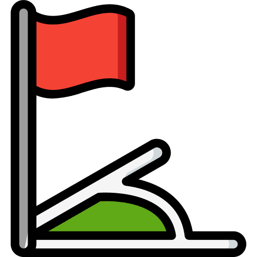 Corner soccer field play icon Corner soccer field play icon