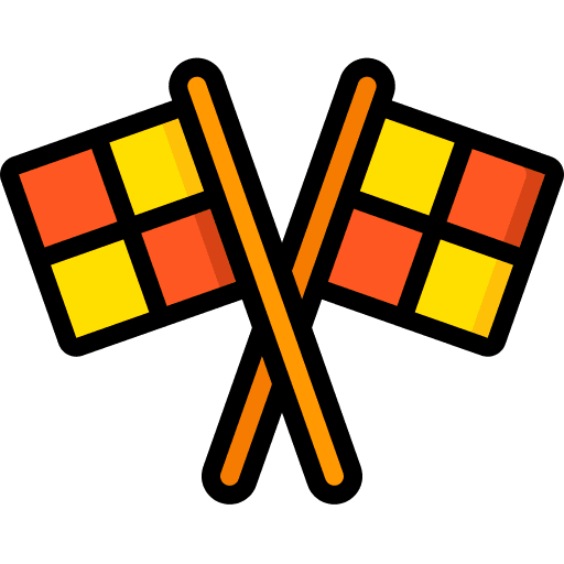 Flags referee offside soccer icon Flags referee offside soccer icon