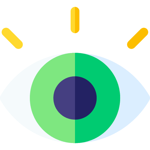 Eye view see visualization icon