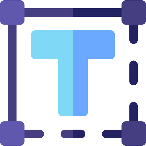 Text typography font edit tools icon Text typography font edit tools icon