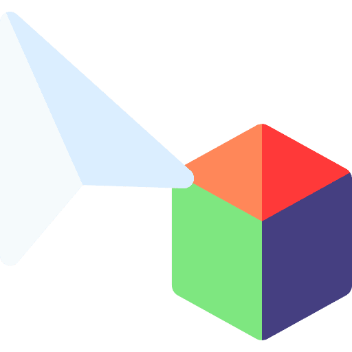 Perspective graphic design selection cube icon Perspective graphic design selection cube icon