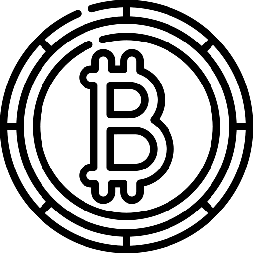 Bitcoin cryptocurrency currency coin icon
