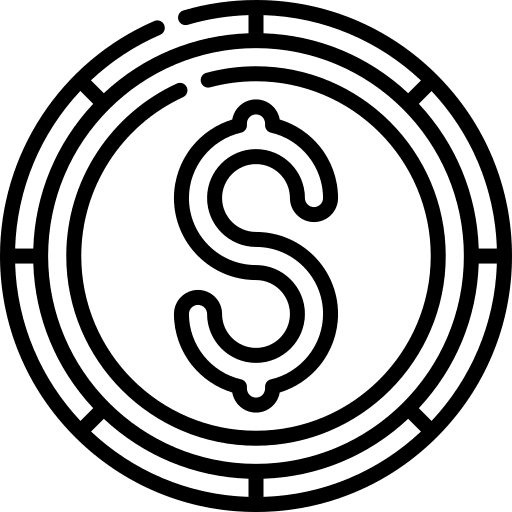 Dollar business and finance dollar bank icon