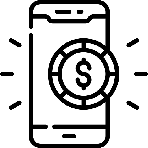 Mobile payment mobile payment mobile phone business and finance icon
