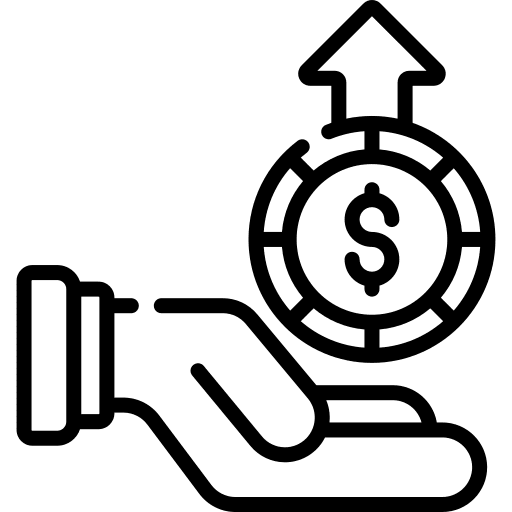 Profit business and finance currency money icon