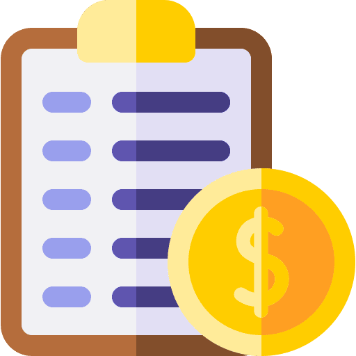Price list business price list business and finance icon
