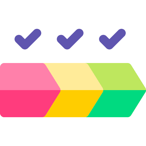 Value chain check logistics business icon