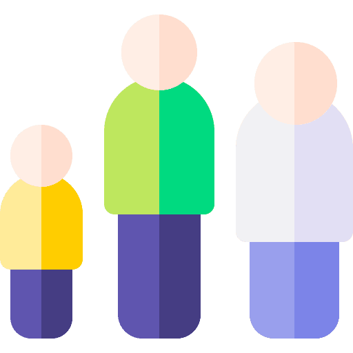 Age group marketing humanpictos market research icon