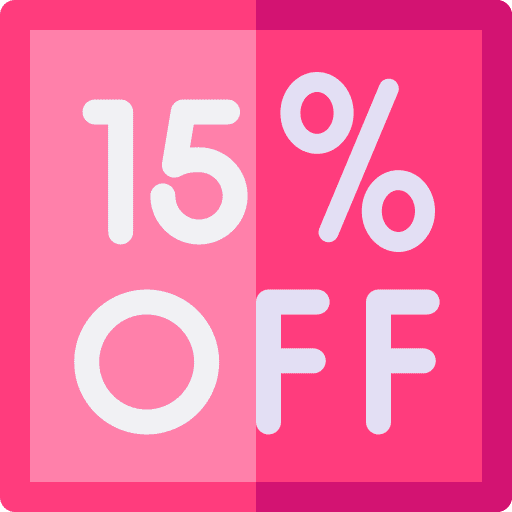 Discount 15 discount percent icon
