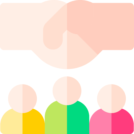 Intermediary meeting discussion team icon