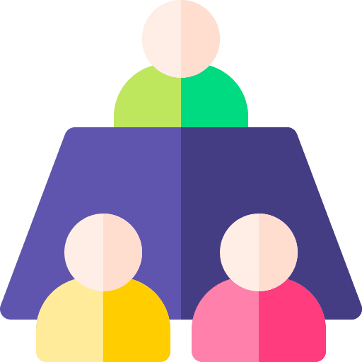 Third party focus group team group icon