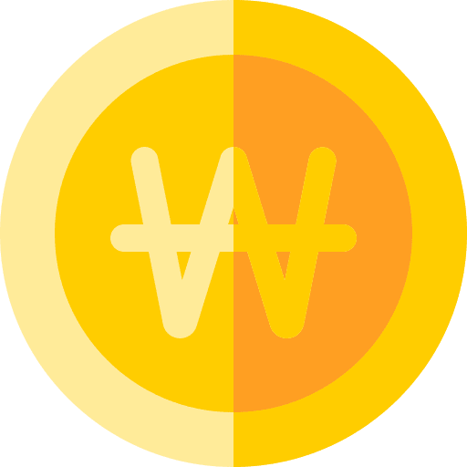 Won coin business won icon