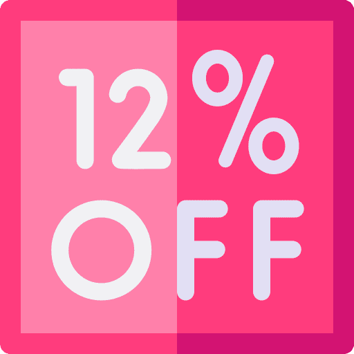 Discount percentage ten 12 icon