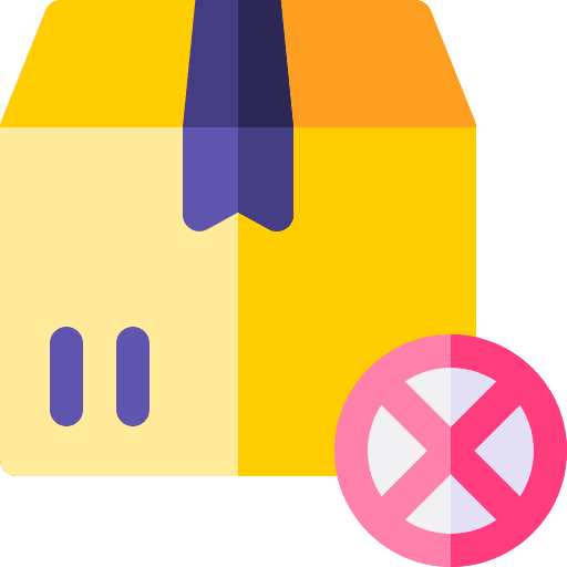 Out of stock delivery shipping and delivery out of stock icon