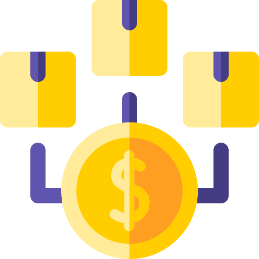 Value chain system network business icon