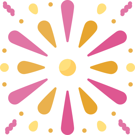Fireworks celebrate celebration birthday and party icon