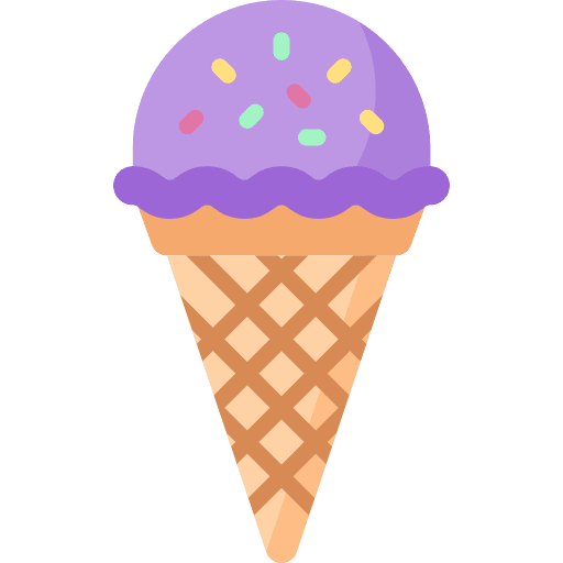 Ice cream sweet summer dessert icon