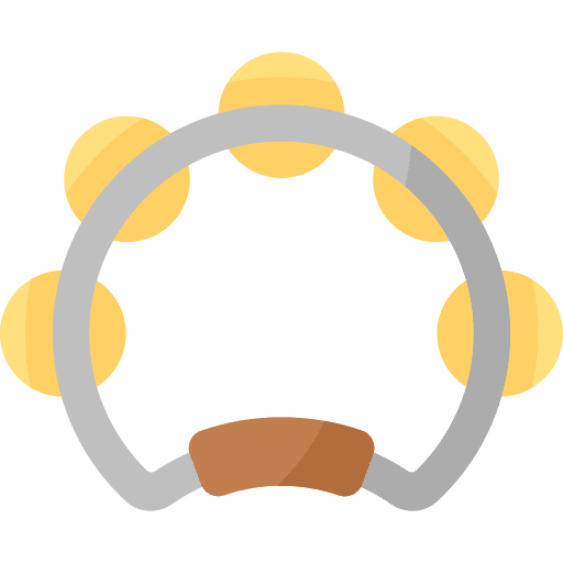 Tambourine tambourine music instrument music and multimedia icon