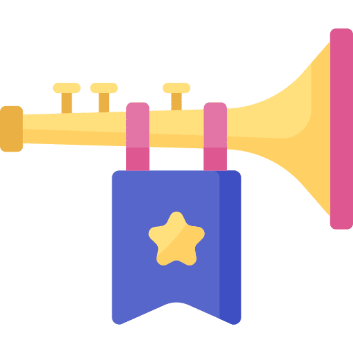 Trumpet carnival royal parade icon