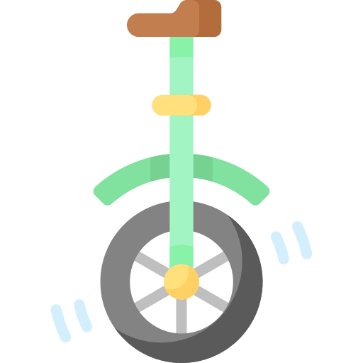 Monocycle transport entertainment unicycle icon Monocycle transport entertainment unicycle icon