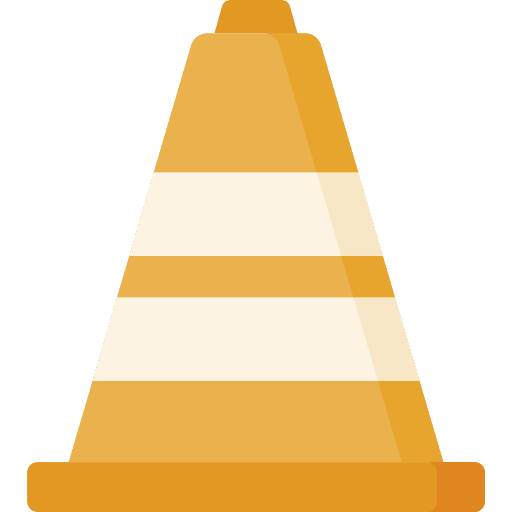 Traffic cone construction traffic cone signaling icon Traffic cone construction traffic cone signaling icon