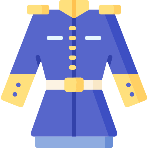 Uniform parade garment fashion icon Uniform parade garment fashion icon
