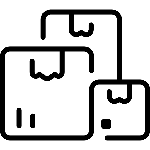 Box packages shipping and delivery box icon