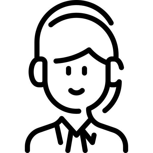 Operator customer service communications support icon